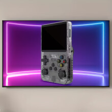 (Black) Retro-Arcade-Handheld-Spielekonsole |Lange Akkulaufzeit von 3500 mAh, Arkos-System, USB-Aufladung, 3,5-Zoll-Display,