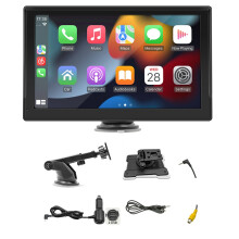 Reproductor Mp5 InaláMbrico Carplay de 9 Pulgadas PortáTil  para Coche Android Control Central AutomáTico Grabadora de ConduccióN HD Host
