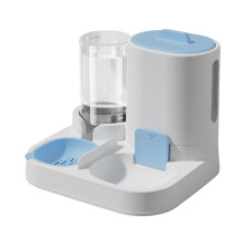 Automatic Pet Feeder For Cats And Small Dogs, Compact Food And Water Dispenser, Blue, Household Pet Supplies