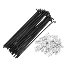 14G 152 mm Wheel Spoke Set with 14G 12mm Nipples for Bicycle Repair and Maintenance