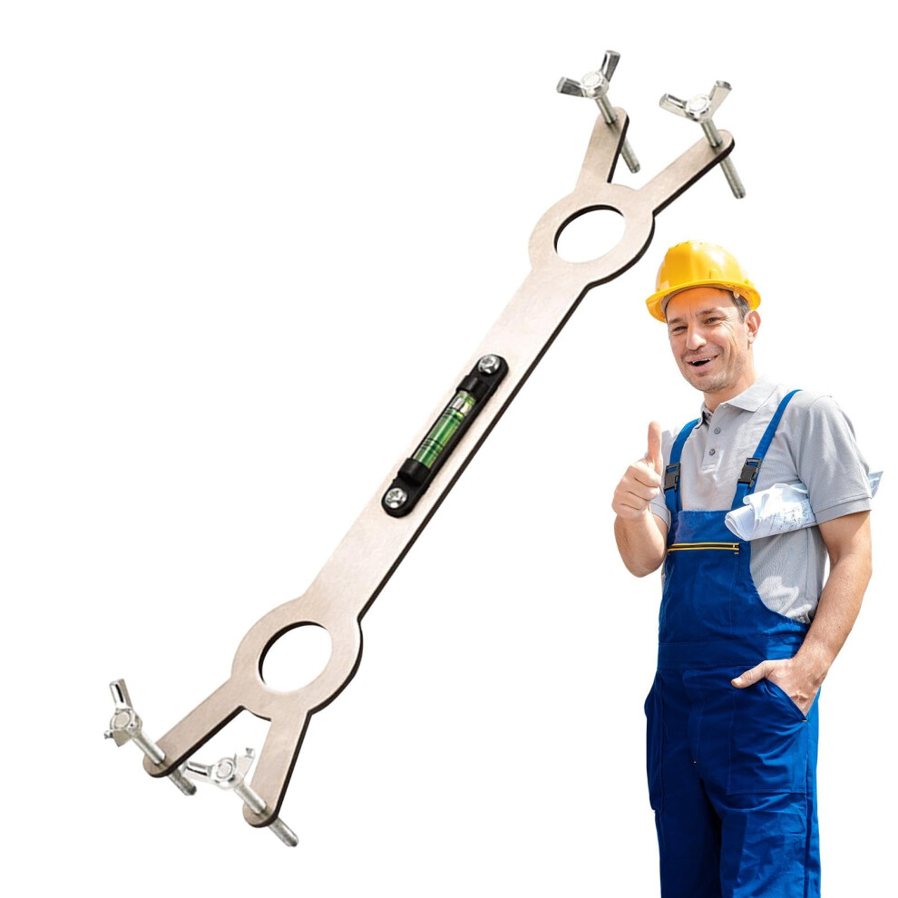 Bathroom Faucet Installation Tool With Precise Level Alignment, Adjustable Hot And Cold Tap Wrench 9382693439956