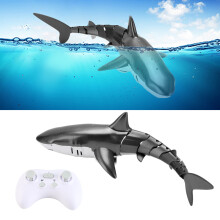 Elektrisches RC-Pool-Shark-Boot 2,4 G Wassersprühen, 38x14x9,5 cm schwarz