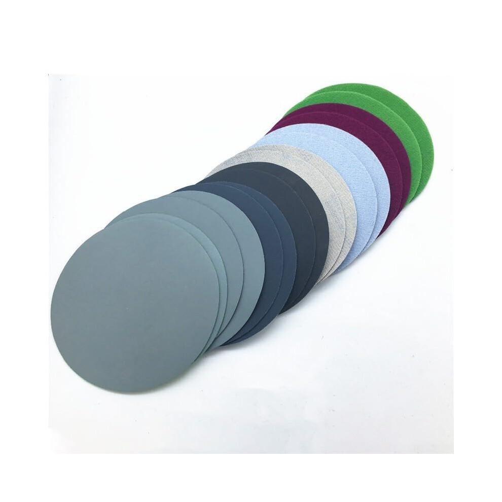 75Mm Wet Dry Sanding Discs Set, 20Pcs 800 1500 3000 Grit Sandpaper For Polishing And Grinding 9382693440716