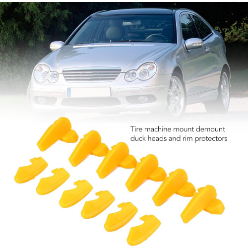 Tire Changer Duck Head Inserts, 6 Pairs Durable Plastic Wheel Rim Protector for Scratch Prevention 1