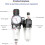 AFC2000 AFR2000 G1/4 Air Compressor Filter Regulator with Gauge for Precise Oil Water Separation 2