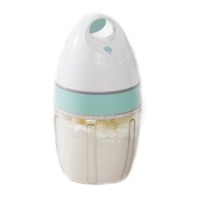 Batedeira elétrica para ovos, ideal para assar e misturar, com copo anti-respingos, funcionamento silencioso de 32 dB e função de espuma de leite.
