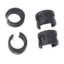 4 pièces de protection en caoutchouc pour la chaîne de vélo, garde-chaine pour cadre, noir