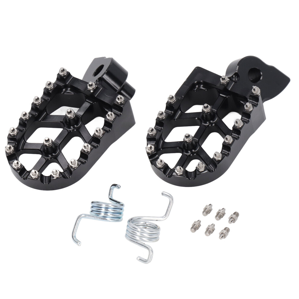 Dirt Bike Foot Pegs Widened Platform Aluminum Alloy Material For Superior Skid Control Grip Cnc Process With Steel Foot Pins High Quality Anodized 9448196679715