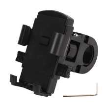 Motorcycle Phone Mount Universal Bicycle Phone Holder Rotatable Handlebar Phone Clip Shockproof Design 360 Degree Rotation Adjustable Direction One