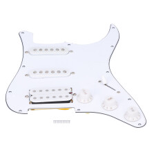 3-lagiges PVC-Schlagbrett-Set für E-Gitarren im Strat-Stil mit vorverdrahtetem Single-Coil-Tonabnehmer und 5-Wege-Schalter (US-amerikanische und