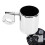 Chrome Adjustable Handlebar Cup Holder for ATV Motorcycle Universal 22-32mm 13