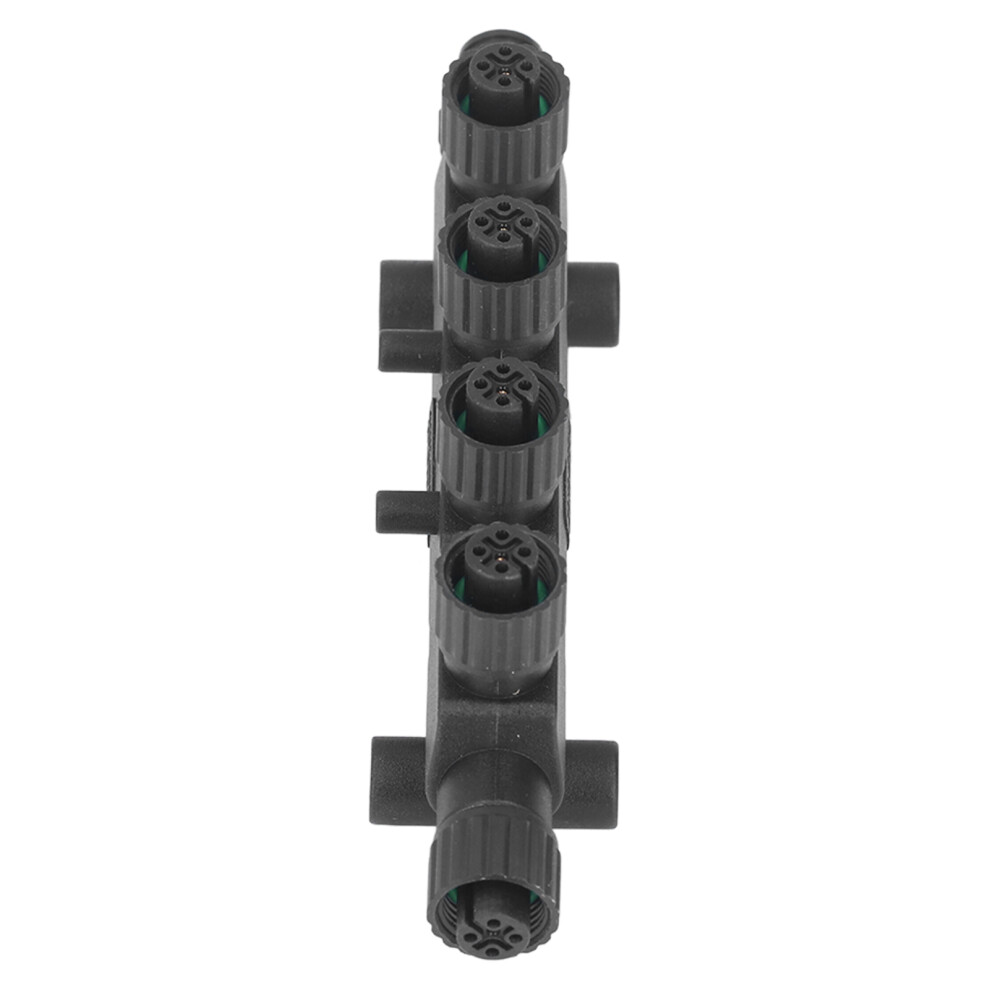 4 Port 5 Channel Abs T Connector For Nmea 2000 Marine Network Black 5031376527193