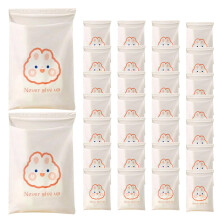 Car Trash Bag 30 Pack Leakproof with Adhesive, Cartoon Style for Backseat Travel Boat Airplane