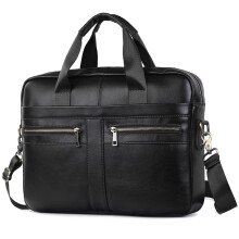 Leather Laptop Bag For Men, 15.6 Inch Briefcase, Business Work Messenger Bag With Removable Strap