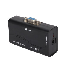 VGA Video Splitter 1to2 250MHz USB Powered 1920x1440 1080P for Dual Display