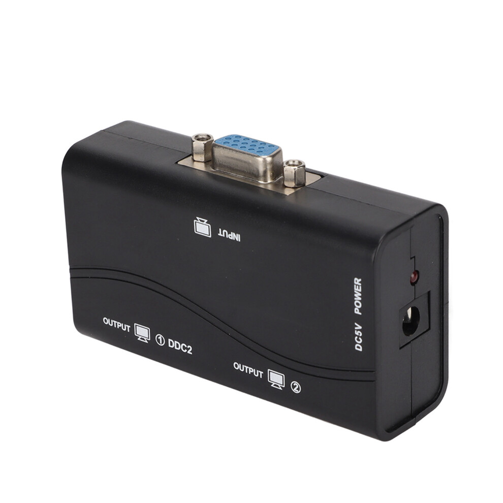 Vga Video Splitter 1To2 250Mhz Usb Powered 1920X1440 1080P For Dual Display 6911376531620