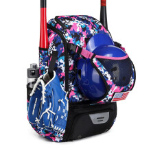 Baseball Backpack, Youth and Adult Bat Bag, Lightweight Bat Bag With Fence Hook For Ball Bats And Mitts, Casq