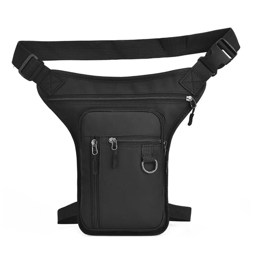 Waterproof Motorcycle Leg Bag For Men Pu Leather Thigh Waist Pack With Multiple Pockets Outdoor Riding 9382693443540