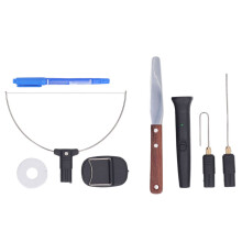 Kit di 9 pezzi per Taglierina a Schiuma Elettrica Penna a Filamento Riscaldante Veloce, Lunghezza 18cm, Forma a Poppiera