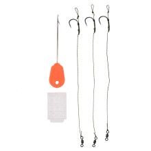 Linha de pesca em aço inoxidável para carpa, líder de aço resistente para isca viva, forte e difícil de quebrar, material de alta qualidade,