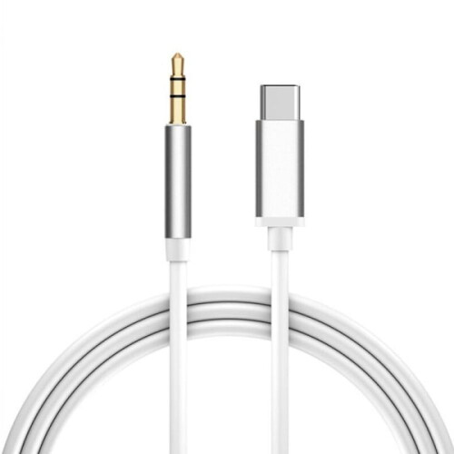 Καλώδιο Aux σε USB C, καλώδιο USB Type C σε υποδοχή ήχου 3,5 mm με επιχρυσωμένες υποδοχές και