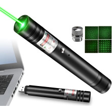 Laserpekare med hög effekt, grön laserpekare med justerbart fokus och laserpekare med lång räckvidd, uppladdningsbar laserpekare med