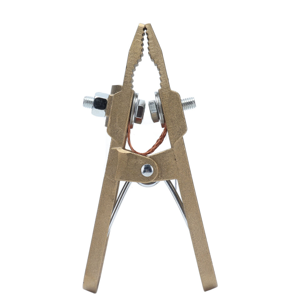 Brass Material Welding Ground Clamp 600A Maximum Current A Shaped Design Powerful Clamping Force Electroplating Process Oxidation Resistance Stable 9322103783187