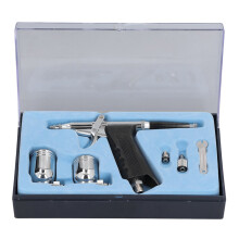Zwaartekrachtgevoede airbrush met dubbele werking, precisie, multifunctioneel, professioneel, fijne details, volledig metalen constructie,