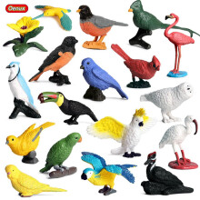 Réplicas realistas de animais, figuras de pássaros exóticos, brinquedos educativos com detalhes artísticos, alta qualidade e durabilidade para
