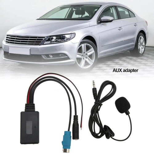 Προσαρμογέας Bluetooth για στερεοφωνικό αυτοκινήτου AUX-In Ασύρματη μονάδα ροής 2