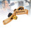 4 Pcs Gold Drum Microphone Clamp 5/8 Inch Adjustable Shockproof Holder 5