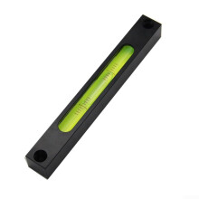 Glass Tube Cylinder Level for Precision Metal Leveling on Machinery, for Equipment, and Metal Furniture Applications (Black and Green)