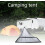 Camping Bed Net Triangular Outdoor Mosquito Net with Carry Bag FlyBlocking Mesh for Hiking 3