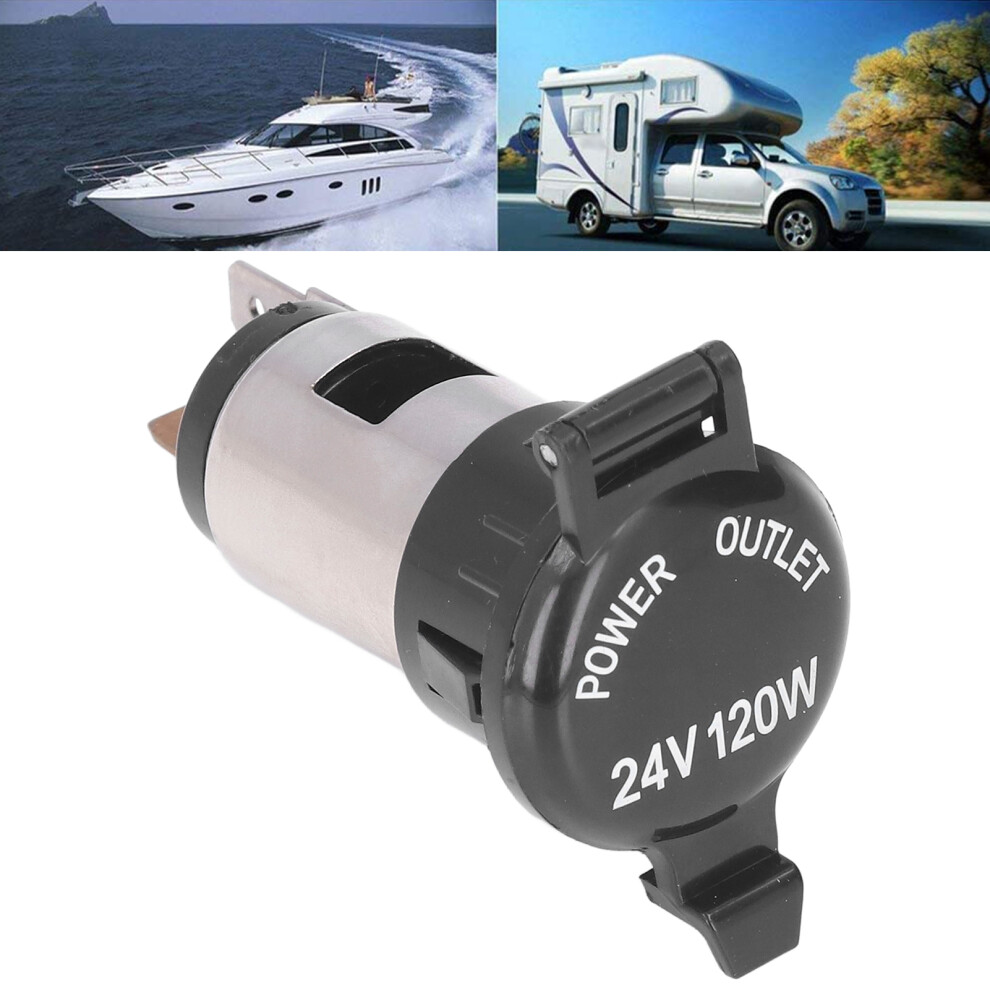 Waterproof 0-24V 120W Cigarette Lighter Socket For Cars Boats Tractors 4111376537338