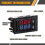 6Pcs Digital Voltmeter Ammeter  100V 10A  Red LED Current Voltage Meter Tester Dual Display Panel for Automobile 3