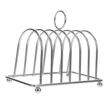 Stainless Steel Toast Rack with Handle Bread Holder for Kitchen Countertop Cooling and Serving