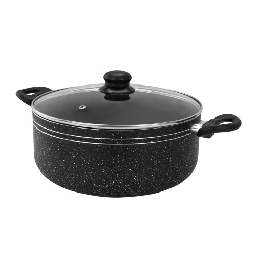 Royalford (32 Cm) Royalford Anodized Casserole PotDish with GlassLid 1