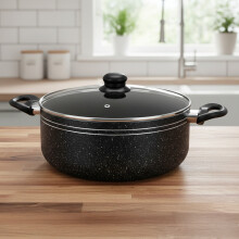 (32 Cm) Royalford Anodized Casserole PotDish with GlassLid