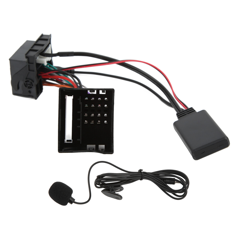 Peugeot 207 307 407 308 Bluetooth Aux Adapter With Microphone 12Pin Replacement Black 5001376537676
