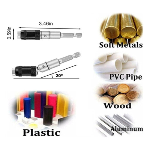 3Pcs Magnetic Pivot Drill Bit Holder, Swiveling Ti 2