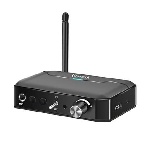 2 in 1  5.3 Audio Transmitter Receiver Support NFC USB Wireless Adapter AUX/RCA/TF/Coaxial/6.5MM Interface