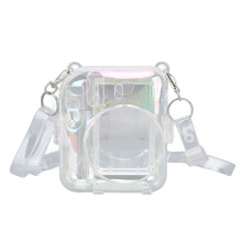 Custodia trasparente per PC per Fujifilm Instax Mini 12 - Custodia protettiva con tracolla
