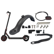 Rear Fender Scooter Accessory For Xiaomi M365, Reinforced Mudguard Bracket With Cable Protection Durable High Density Plastic Mudguard Compatible With
