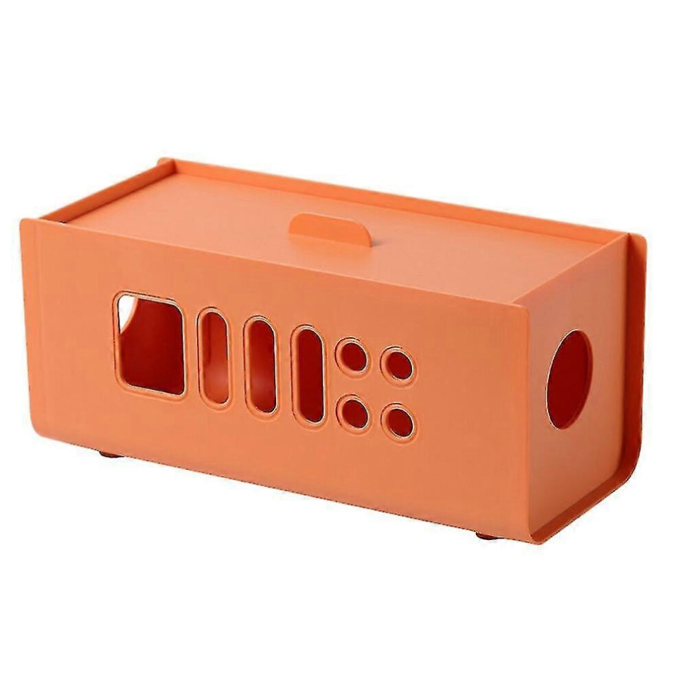 Power Strip Holder Box For Safe Charging Stations, Desk Outlet Box With Ventilation And Modular Layout, Cable Tidy Box That Simplifies Cord 9009791640861