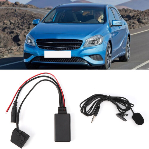 Προσαρμογέας μουσικής Bluetooth αυτοκινήτου Μονάδα AUX Μικρόφωνο κλήσεων Hands-free 1