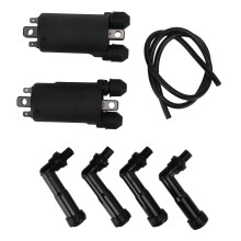 Bobinekapjes en kabelset voor Honda CB650C CB650SC GL1100A GL1200I. Directe vervanging, hittebestendig, eenvoudige installatie, duurzaam.