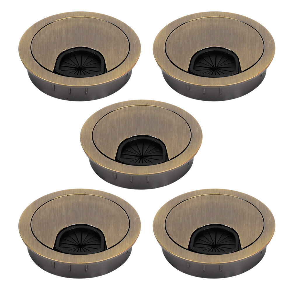 Desk Grommet For Wire Organizer Bronze Finish Zinc Alloy Anti Corrosion Cable Management Keep Table Clean Detachable Lid Multiple Scenes Easy To 9004841820149