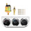 In1Triple Auto Gauge Meter Kit Ταμπλό Βολτόμετρο Θερμοκρασία Νερού Πίεσης Λαδιού για 2