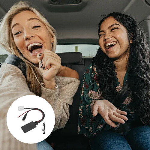 Μονάδα προσαρμογέα Bluetooth στερεοφωνικού αυτοκινήτου, καλώδιο Bluetooth5.0AUX με 2