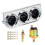 In1Triple Auto Gauge Meter Kit Ταμπλό Βολτόμετρο Θερμοκρασία Νερού Πίεσης Λαδιού για 4